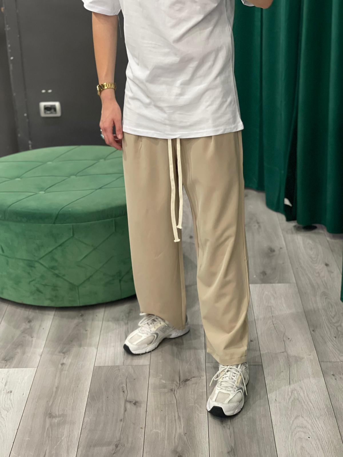 Pantalone over Beige